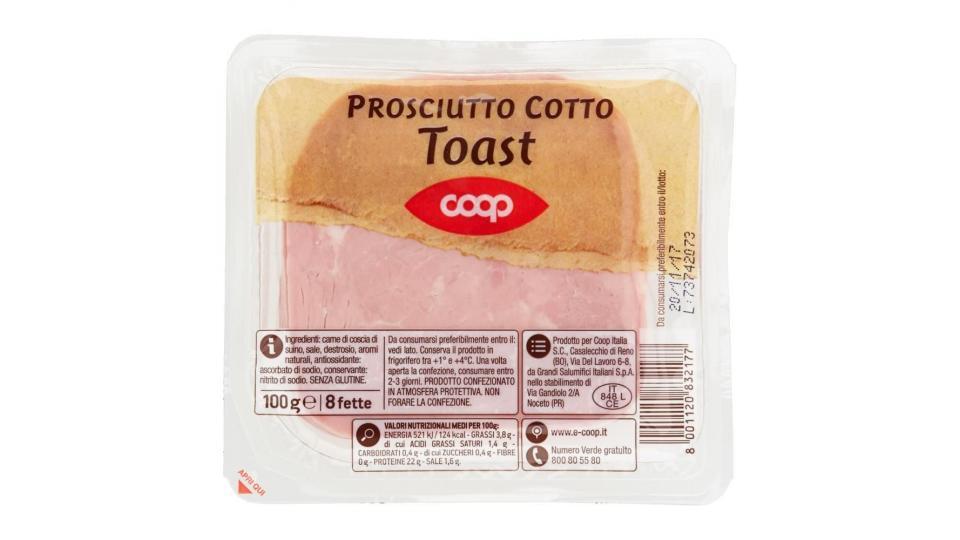 Prosciutto Cotto Toast 8 Fette