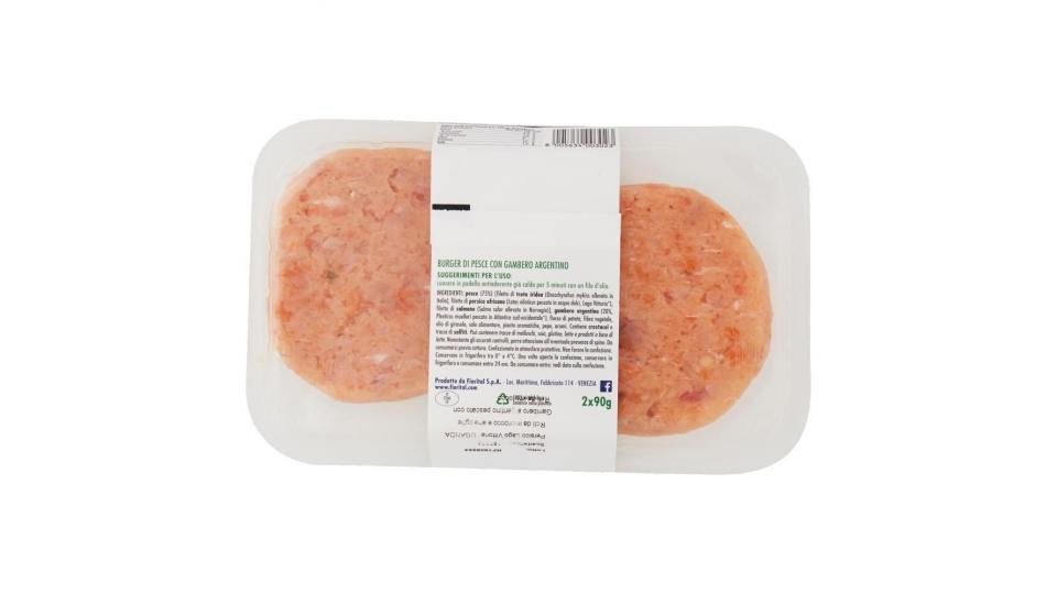 Fiorital Burger Di Pesce Con Gambero Argentino