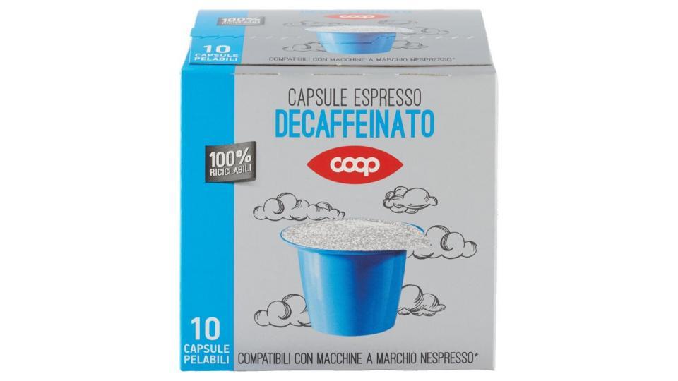 Capsule Espresso Decaffeinato 10 Capsule Pelabili