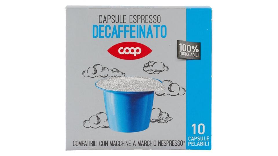 Capsule Espresso Decaffeinato 10 Capsule Pelabili