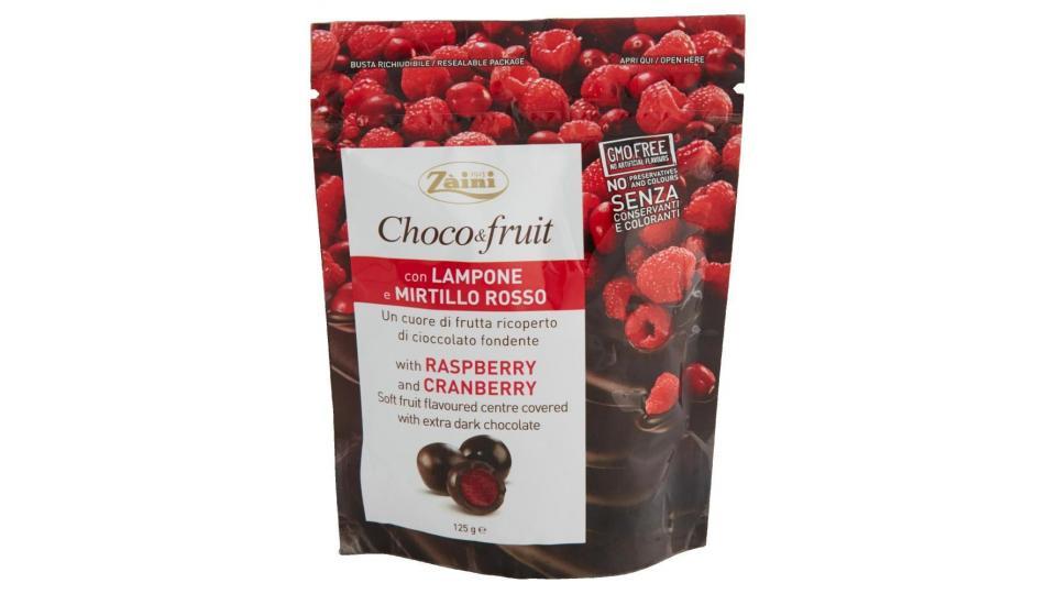 Zàini Choco & Fruit Con Lampone E Mirtillo Rosso