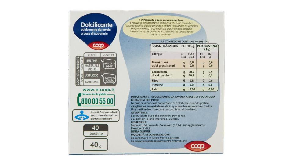 Dolcificante Edulcorante Da Tavola A Base Di Sucralosio