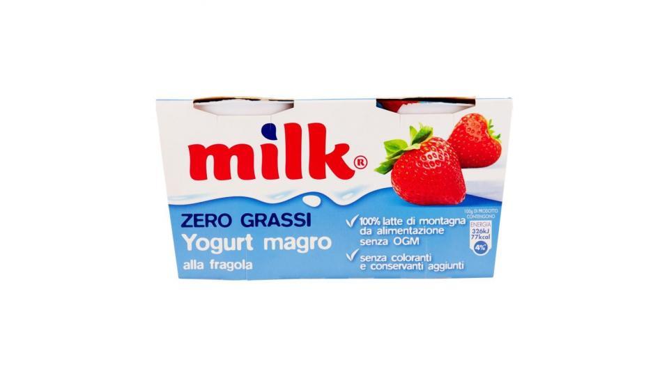 Milk Zero Grassi Yogurt Magro Alla Fragola