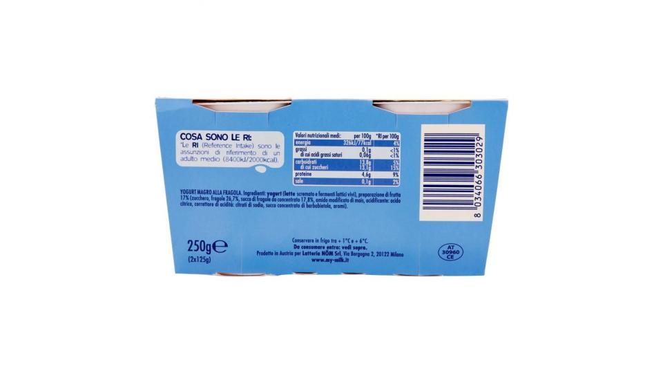 Milk Zero Grassi Yogurt Magro Alla Fragola