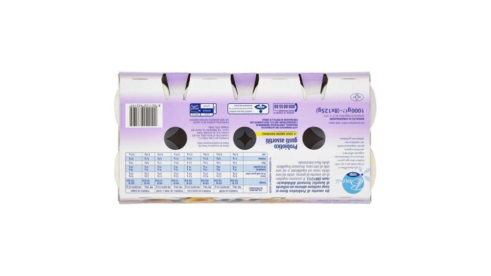 Probiotico Gusti Assortiti Con Mirtilli, Con Avena E Noci, Con Frutta E Cereali, Con Prugne 8x125 G