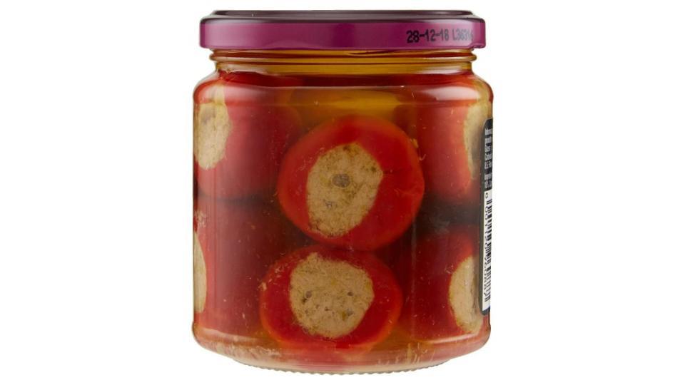 Peperoncini Ripieni Con Tonno E Capperi In Olio Di Oliva