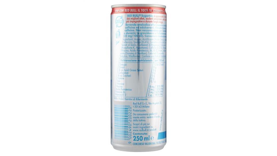 Red Bull Sugarfree Energy Drink 250 Ml Lattina