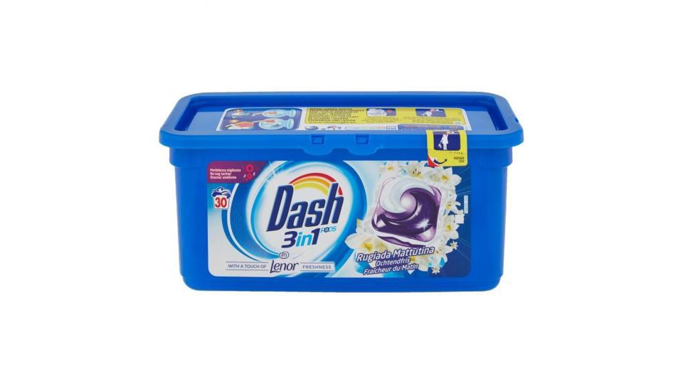 Dash Pods 3in1 Detersivo Monodose Rugiada Mattutina