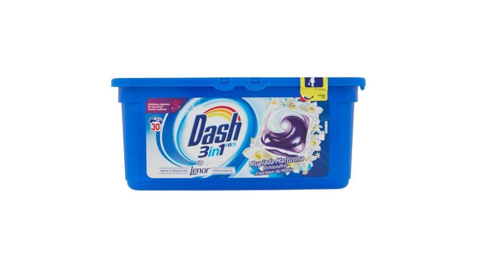 Dash Pods 3in1 Detersivo Monodose Rugiada Mattutina