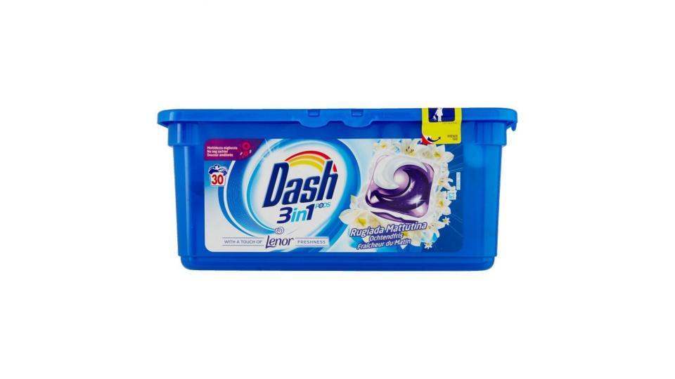 Dash Pods 3in1 Detersivo Monodose Rugiada Mattutina