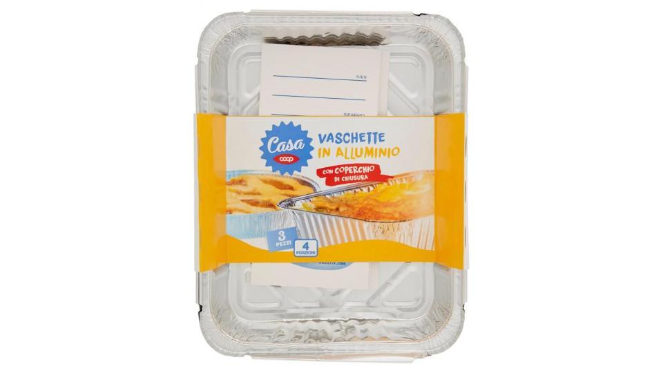 Vaschette In Alluminio 4 Porzioni
