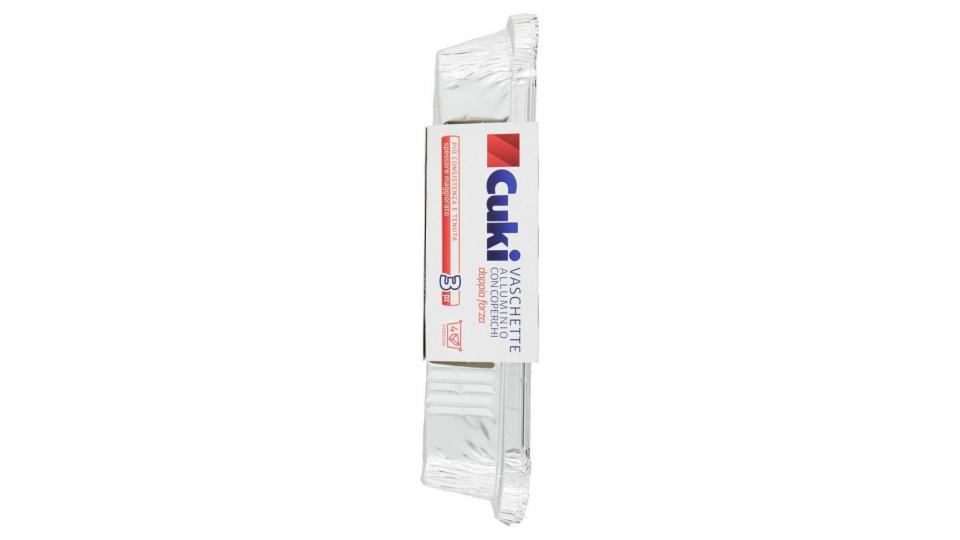 Cuki Conserva E Cuoce Vaschette Alluminio Con Coperchi 4porzioni - 3 Pz (r75)