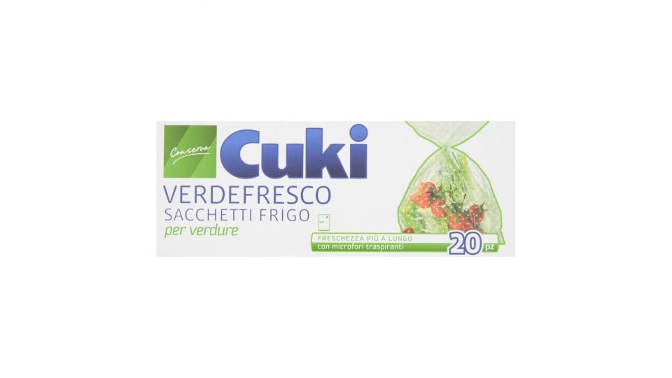 Cuki Conserva Verdefresco Sacchetti Frigo Per Verdure (29x42cm - 20 Pezzi)