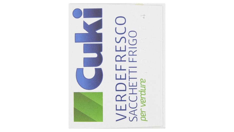 Cuki Conserva Verdefresco Sacchetti Frigo Per Verdure (29x42cm - 20 Pezzi)