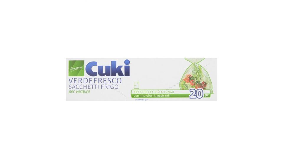Cuki Conserva Verdefresco Sacchetti Frigo Per Verdure (29x42cm - 20 Pezzi)