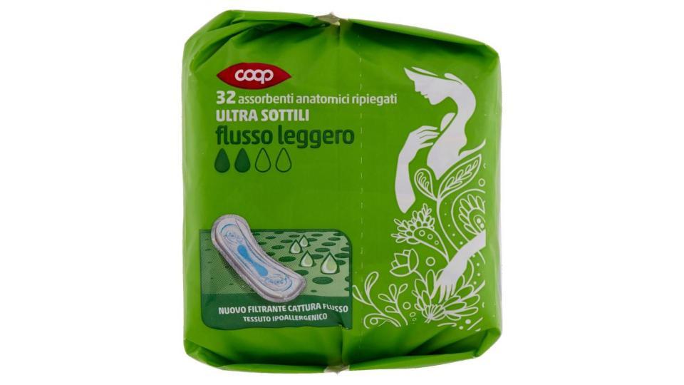 Assorbenti Anatomici Ripiegati Ultra Sottili Flusso Leggero