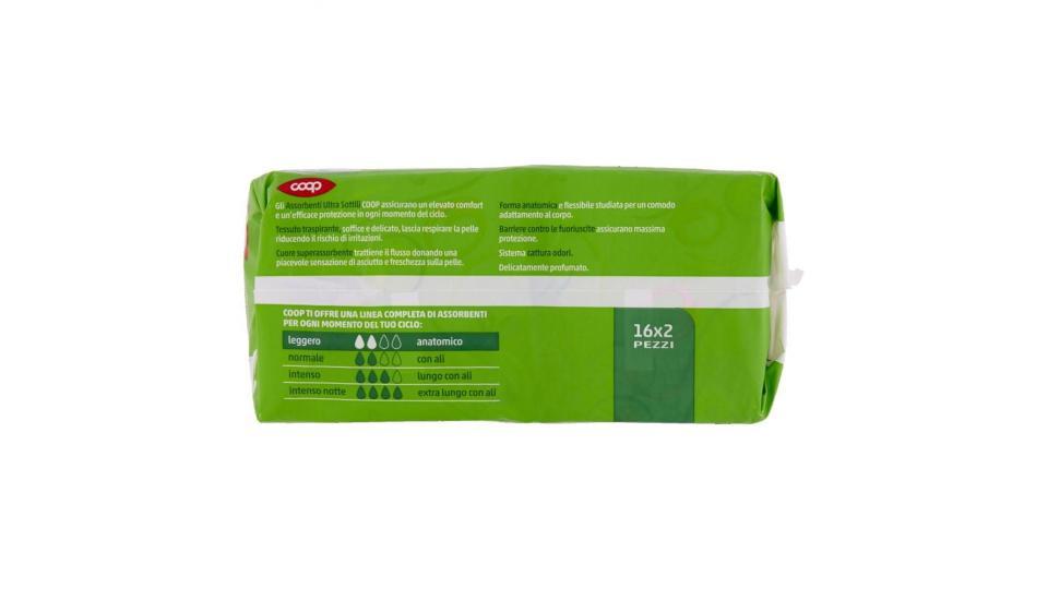 Assorbenti Anatomici Ripiegati Ultra Sottili Flusso Leggero