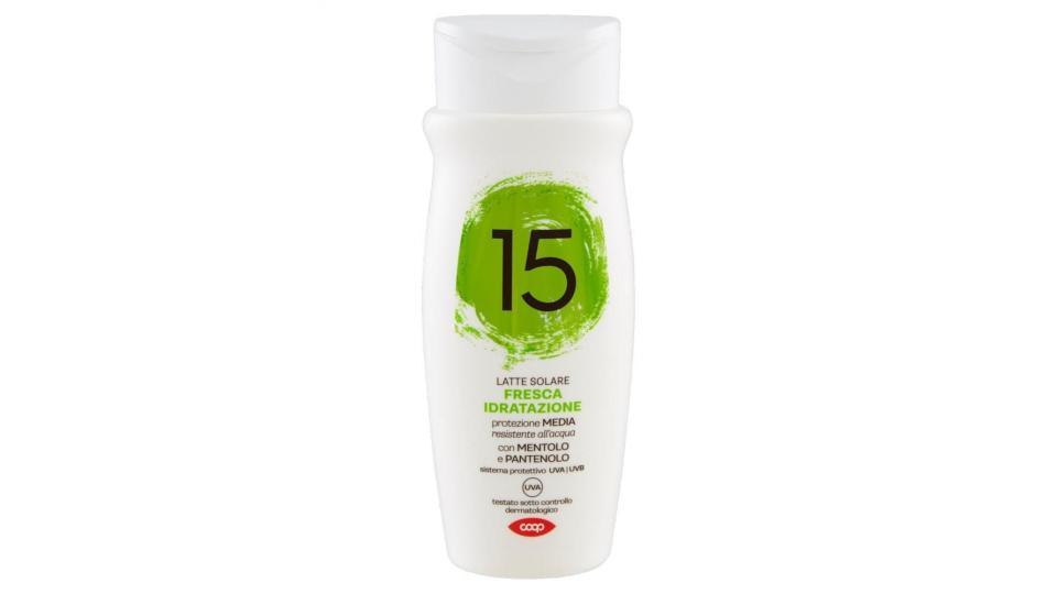 Latte Solare Fresca Idratazione 15 Protezione Media