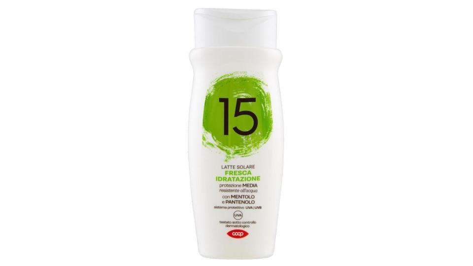 Latte Solare Fresca Idratazione 15 Protezione Media