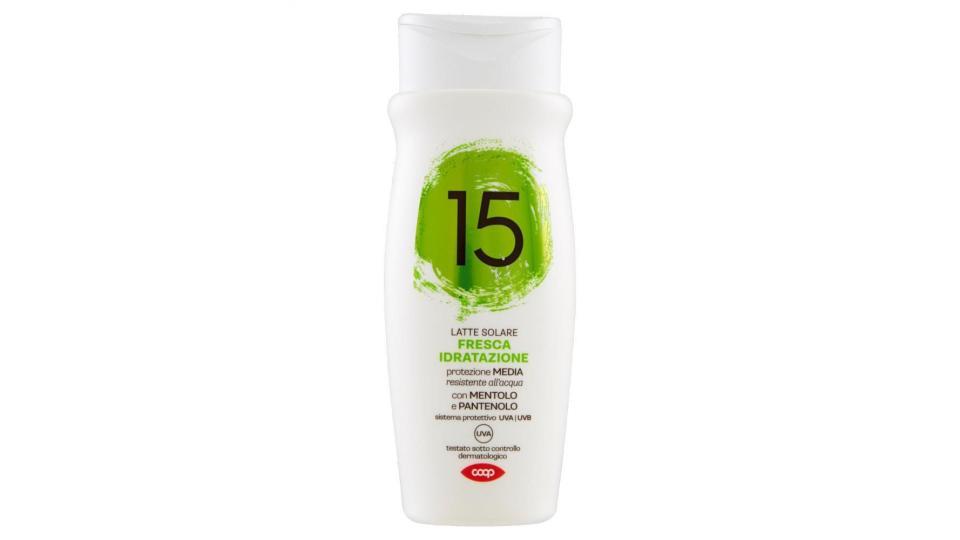 Latte Solare Fresca Idratazione 15 Protezione Media