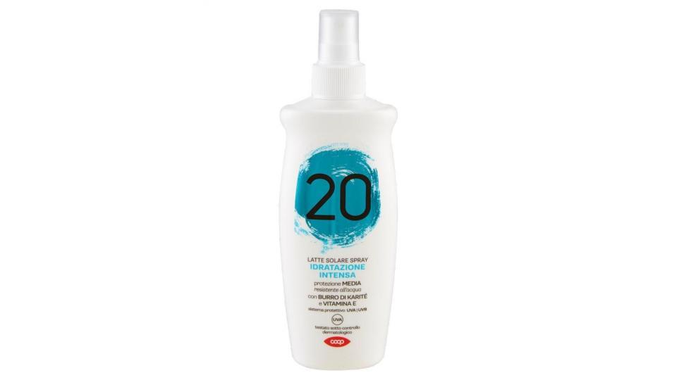 Latte Solare Spray Idratazione Intensa 20 Protezione Media
