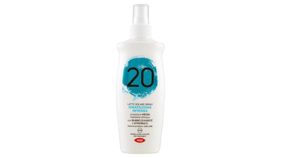 Latte Solare Spray Idratazione Intensa 20 Protezione Media