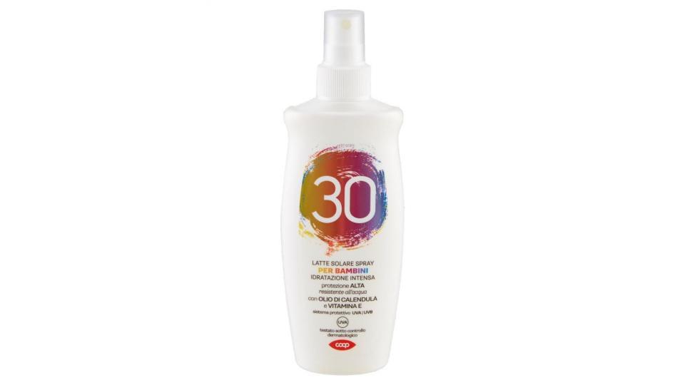 Latte Solare Spray Per Bambini Idratazione Intensa 30 Protezione Alta