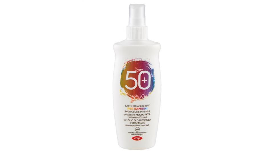 Latte Solare Spray Per Bambini Idratazione Intensa 50+ Protezione Molto Alta