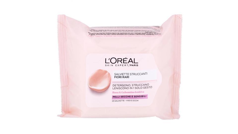 L'oréal Paris Fiori Rari - Salviette Struccanti Viso E Occhi Per Pelli Secche E Sensibili