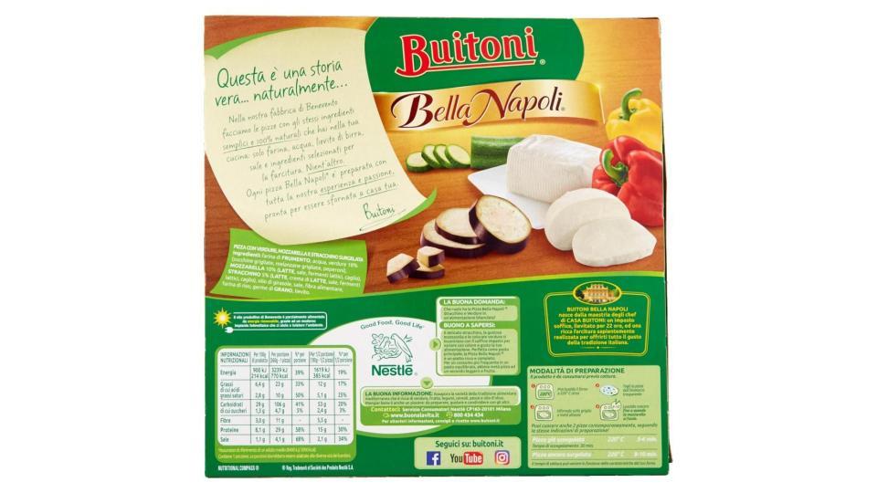 Buitoni Bella Napoli Stracchino E Verdure Pizza Con Verdure E Stracchino Surgelata 360g (1 Pizza)