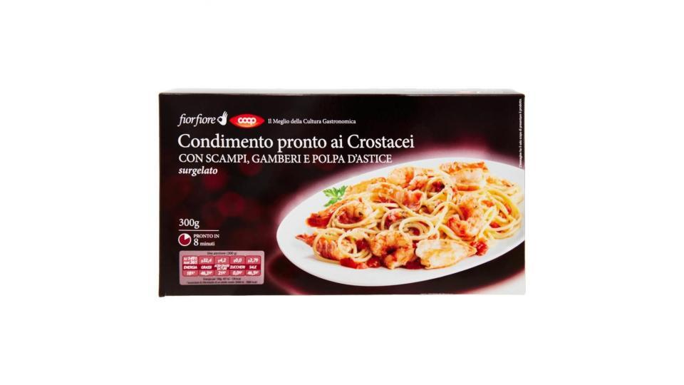 Condimento Pronto Ai Crostacei Con Scampi, Gamberi E Polpa D'astice Surgelato