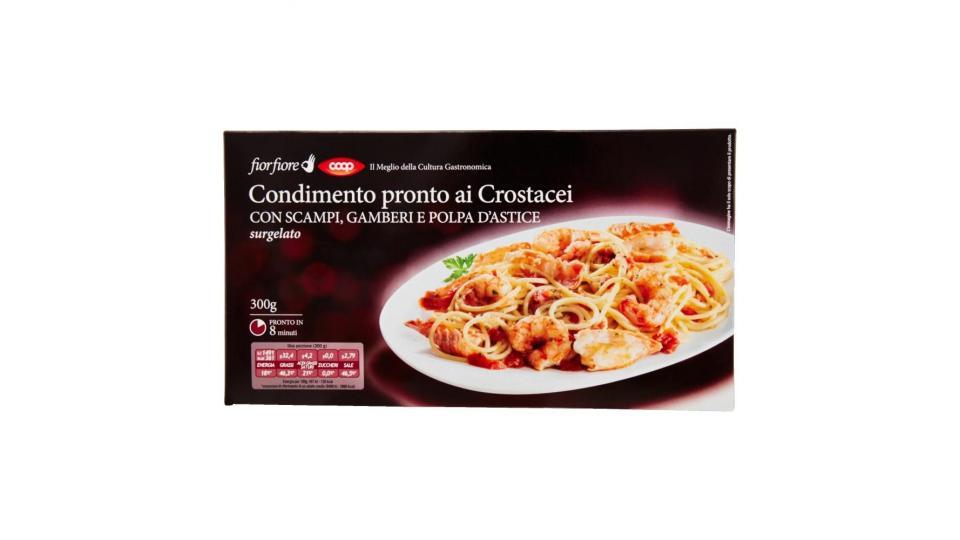 Condimento Pronto Ai Crostacei Con Scampi, Gamberi E Polpa D'astice Surgelato