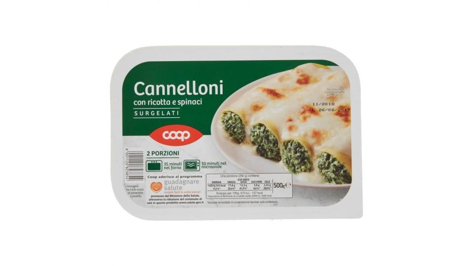 Cannelloni Con Ricotta E Spinaci Surgelati