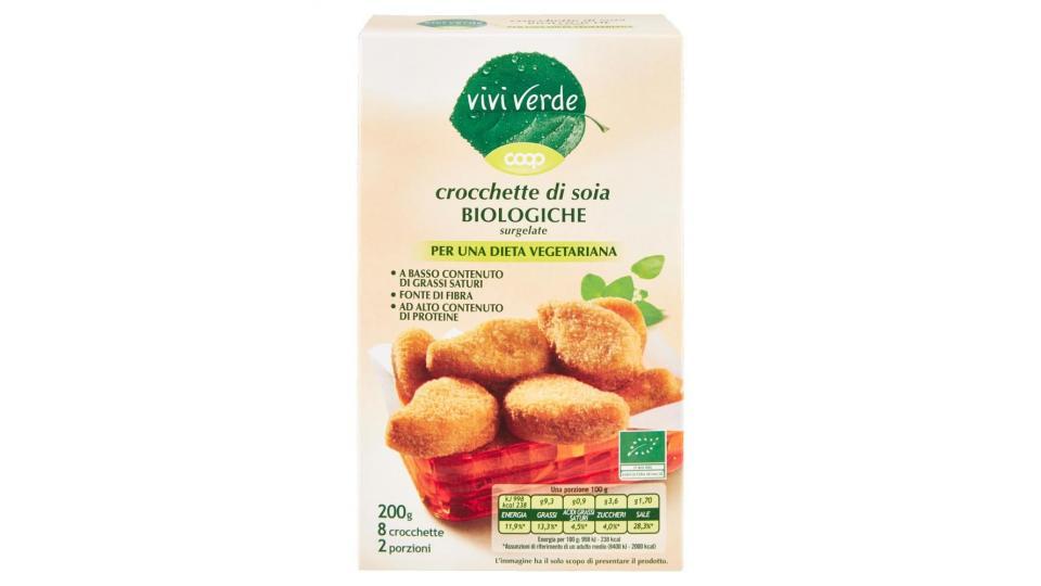 Crocchette Di Soia Biologiche Surgelate 8 Crocchette