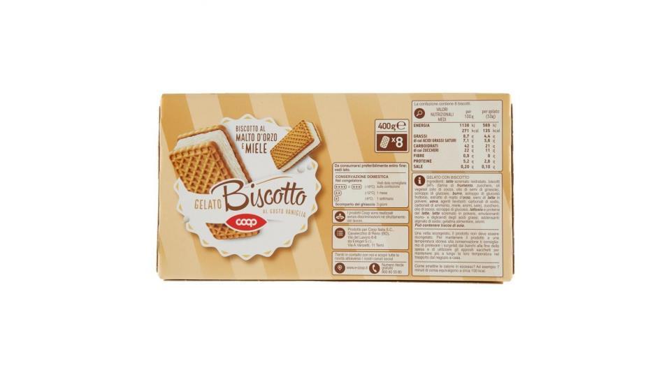 Gelato Biscotto Al Gusto Vaniglia