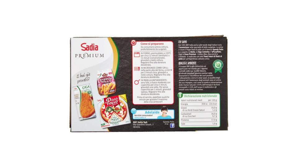 Sadia Premium Bocconcini Tranci Interi 100% Filetto Di Pollo Cotti E Surgelati