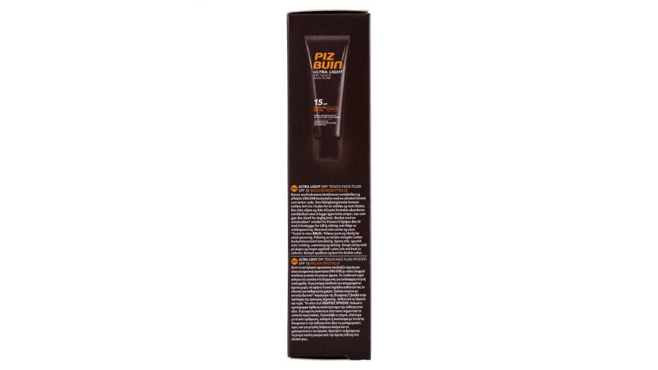 Piz Buin Ultra Light Dry Touch Face Fluid 15 Spf Medium