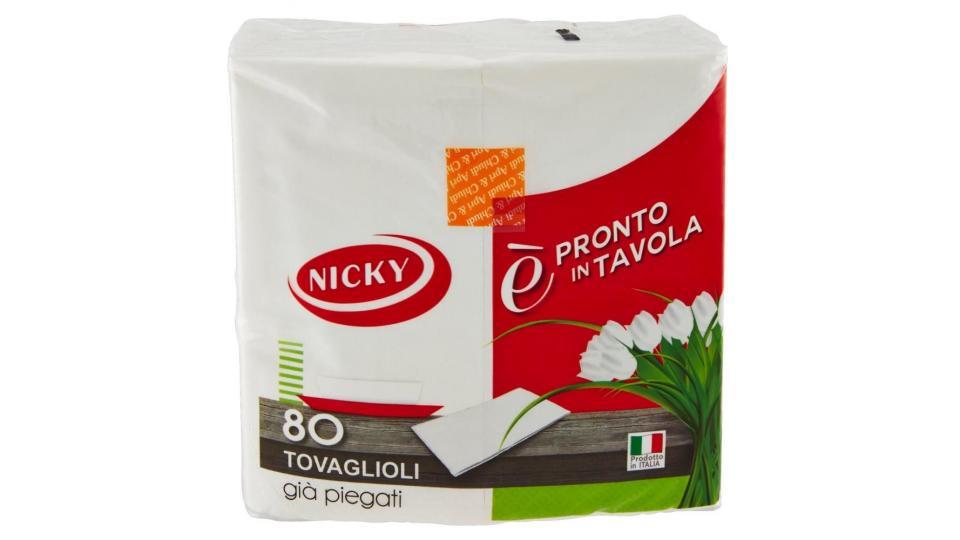 Nicky È Pronto In Tavola 80 Tovaglioli Già Piegati