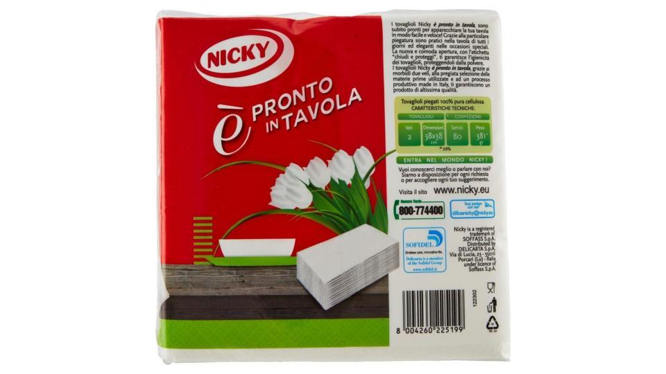 Nicky È Pronto In Tavola 80 Tovaglioli Già Piegati