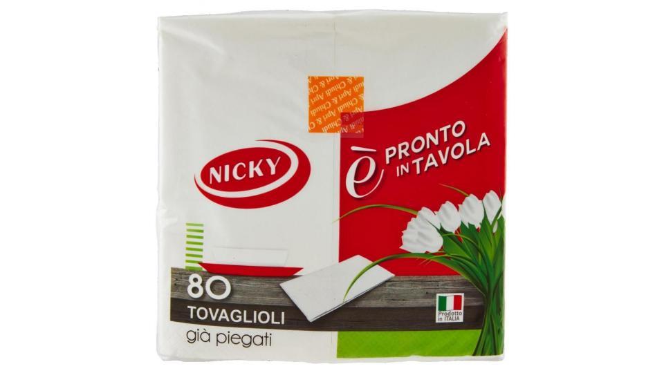 Nicky È Pronto In Tavola 80 Tovaglioli Già Piegati
