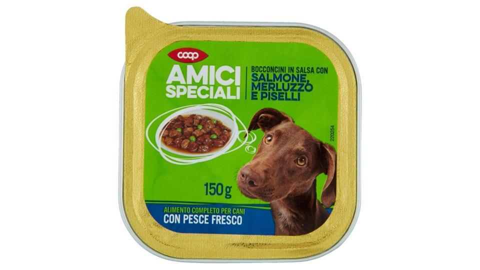 Bocconcini In Salsa Con Salmone, Merluzzo E Piselli