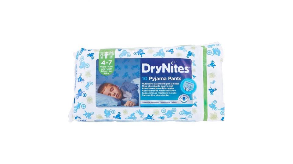 Drynites 10 Pyjama Pants 4-7 Anni Maschio