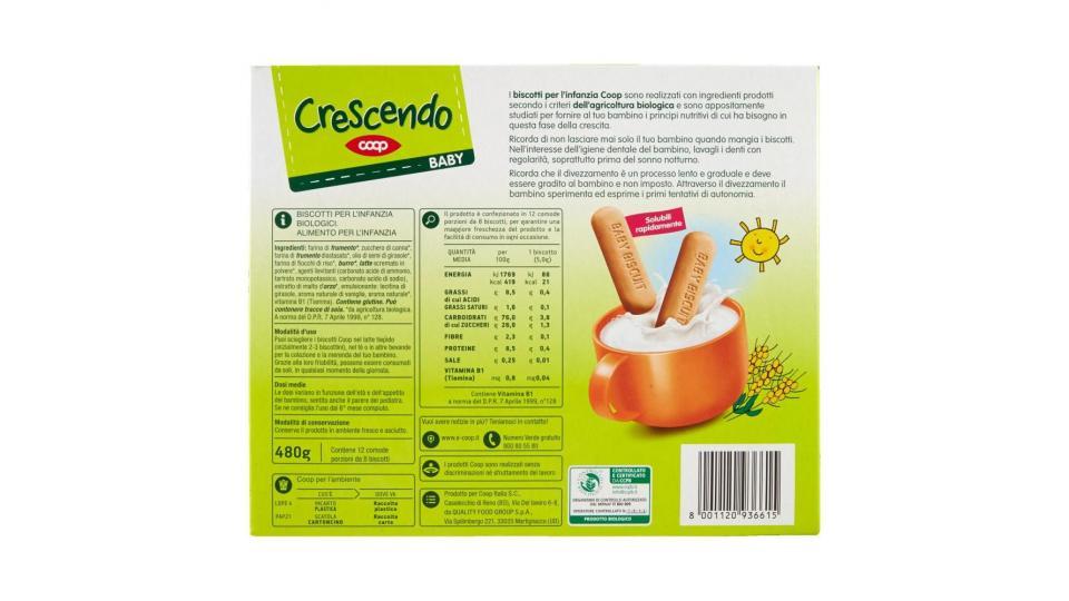 Baby Biscotti Solubili Per L'infanzia Biologici