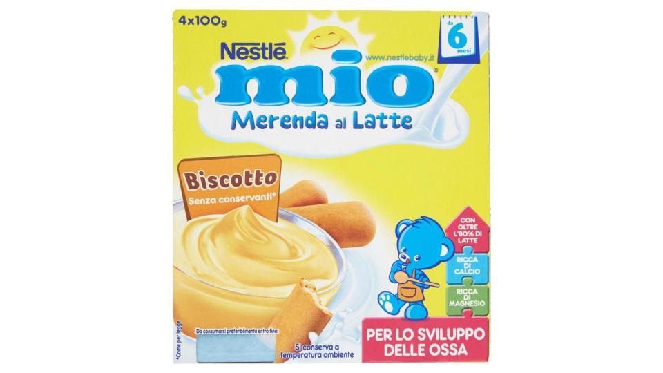 Nestlé Mio Merenda Al Latte Biscotto Da 6 Mesi 4 Vasetti Plastica