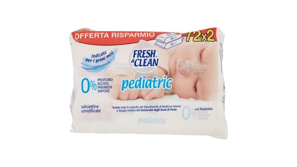 Fresh & Clean Pediatric Salviettine Umidificate 72