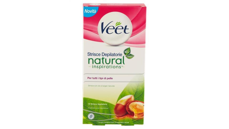Veet Strisce Depilatorie Natural Inspirations Per Tutti I Tipi Di Pelle 16