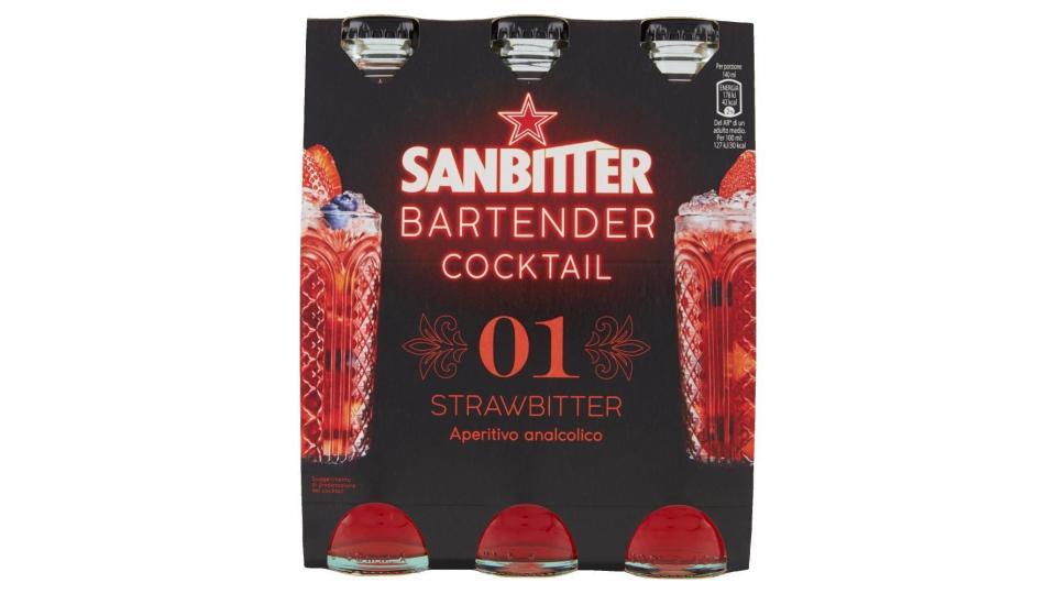 Sanbittèr Bartender Cocktail Strawbitter, Aperitivo Analcolico