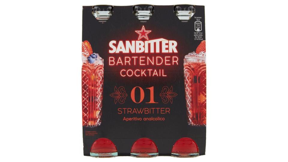 Sanbittèr Bartender Cocktail Strawbitter, Aperitivo Analcolico