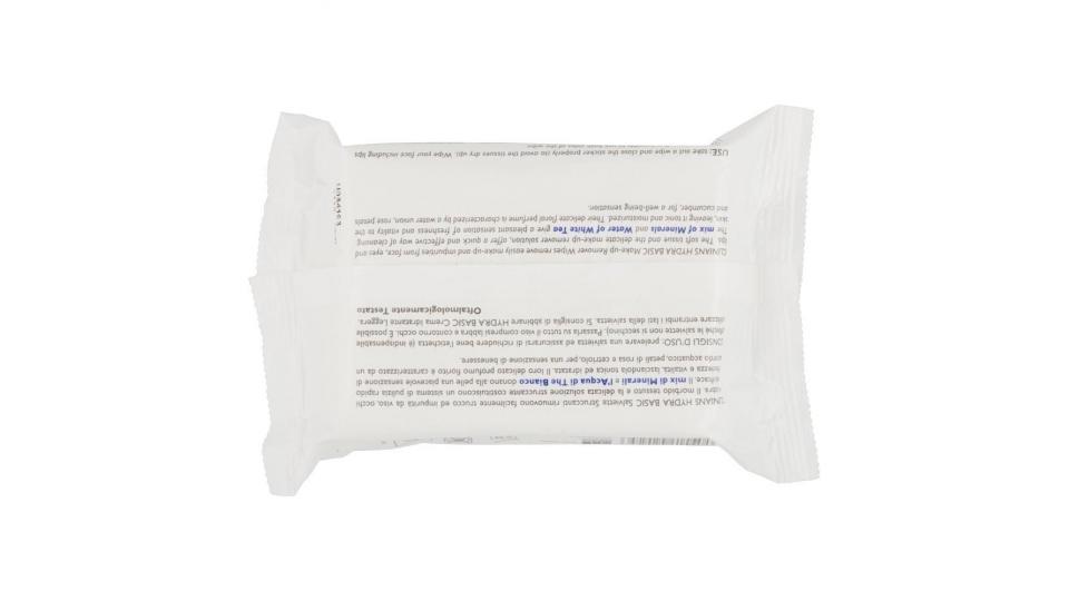 Clinians Hydra Basic 25 Salviette Struccanti Viso, Occhi E Labbra Pelli Normali E Miste