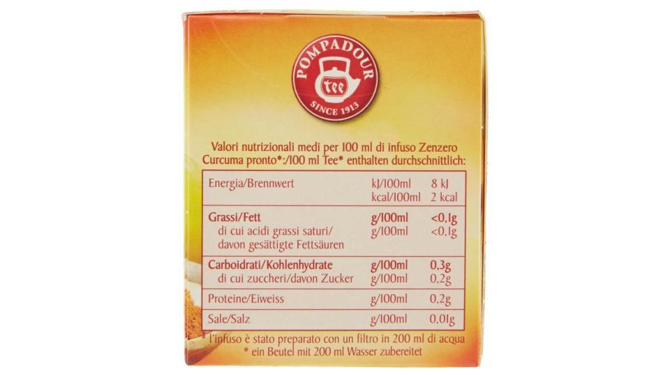 Pompadour Zenzero Curcuma 20 X